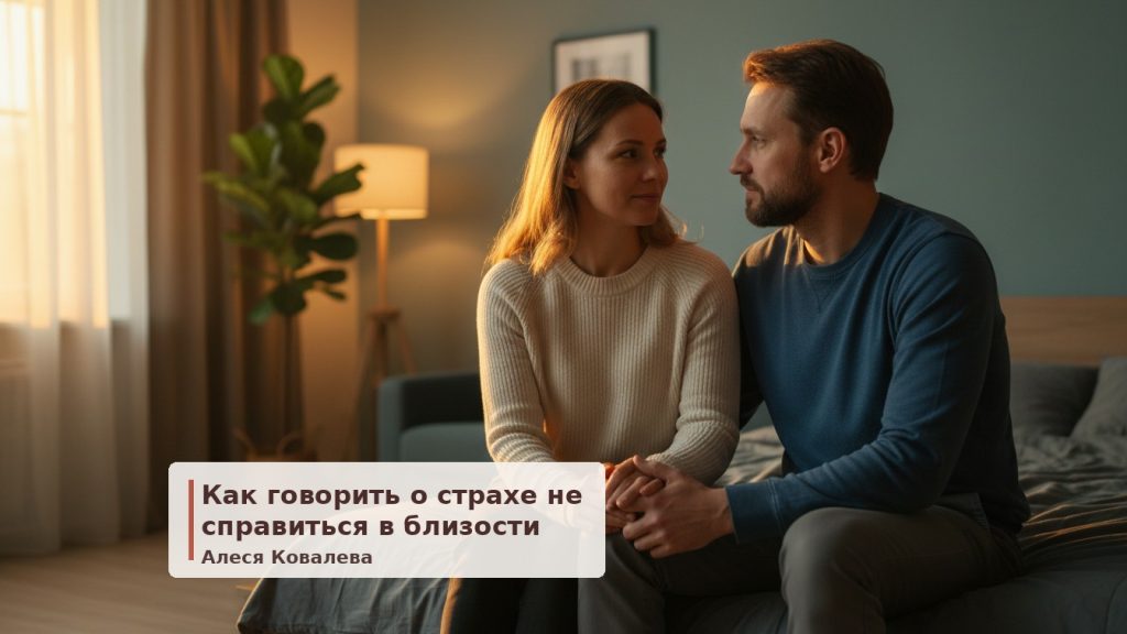 Страх «не справиться» в близости: как перестать молчать и начать доверять