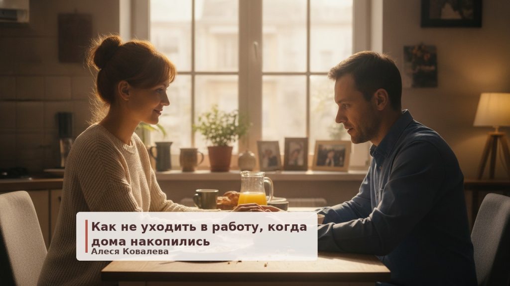 Побег в работу: как перестать прятаться от обид и вернуть близость