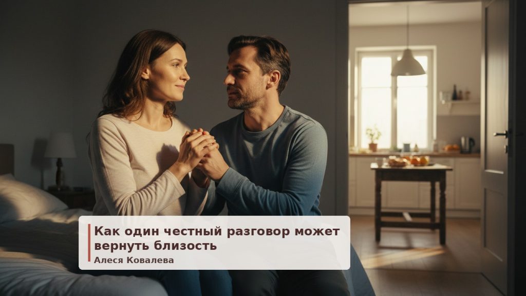 Между нами стена: как один честный разговор может вернуть близость