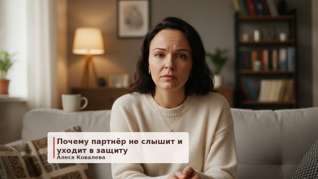 Стена молчания: почему партнёр уходит в защиту и как до него достучаться