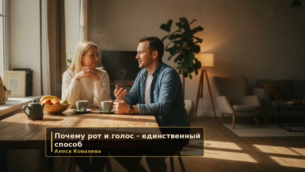 Почему рот и голос — единственный способ договориться
