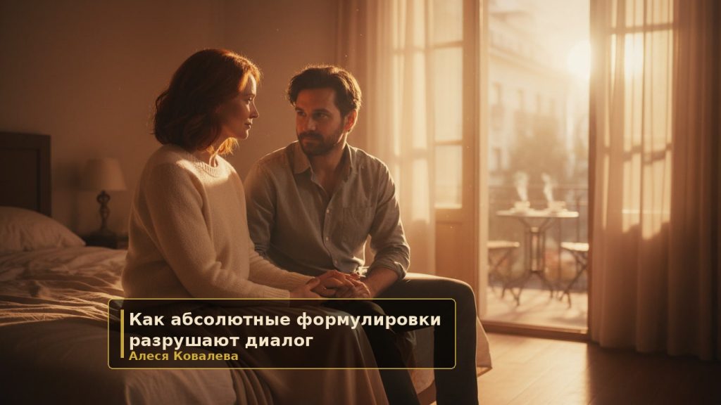 «Ты всегда» и «ты никогда»: почему такие слова разрушают близость