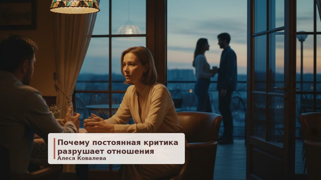 Когда критика убивает близость: как вернуть тепло в отношения